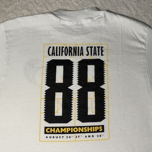 Vintage 1980s 1988 Squash Club International Los Angeles California T-Shirt, S