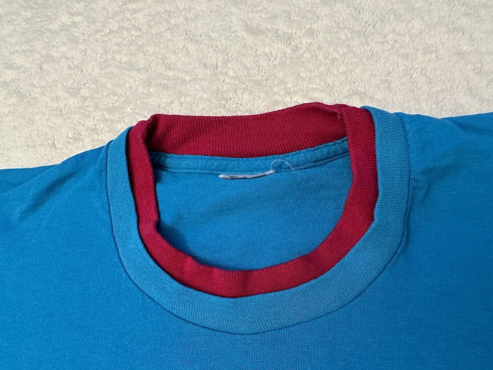 Vintage 1990s 90s Two Tone Double Collar Blank Fruit of the