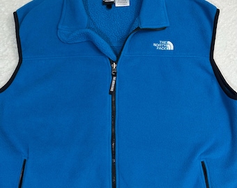 Vintage 1990er Jahre 90er Jahre North Face Made In USA Polartec Fleece Weste, XL Kaum Getragen