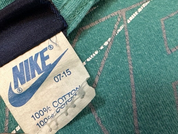 Vintage 1980s 80s Nike Triple Swoosh Brand Logo G… - image 3