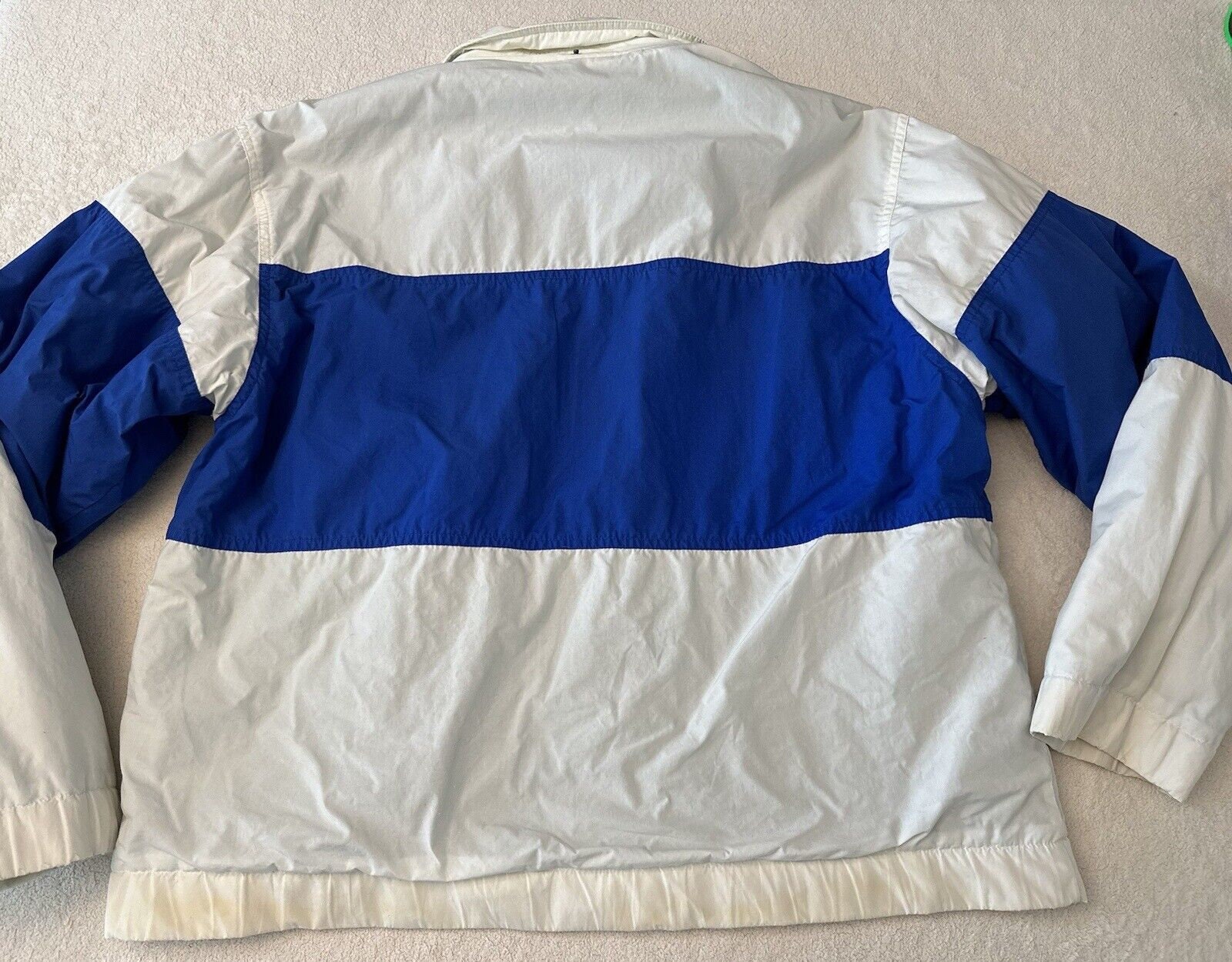 Vintage 1980s 1990s Eddie Bauer Nautical Sailing Fleece Lined Zip