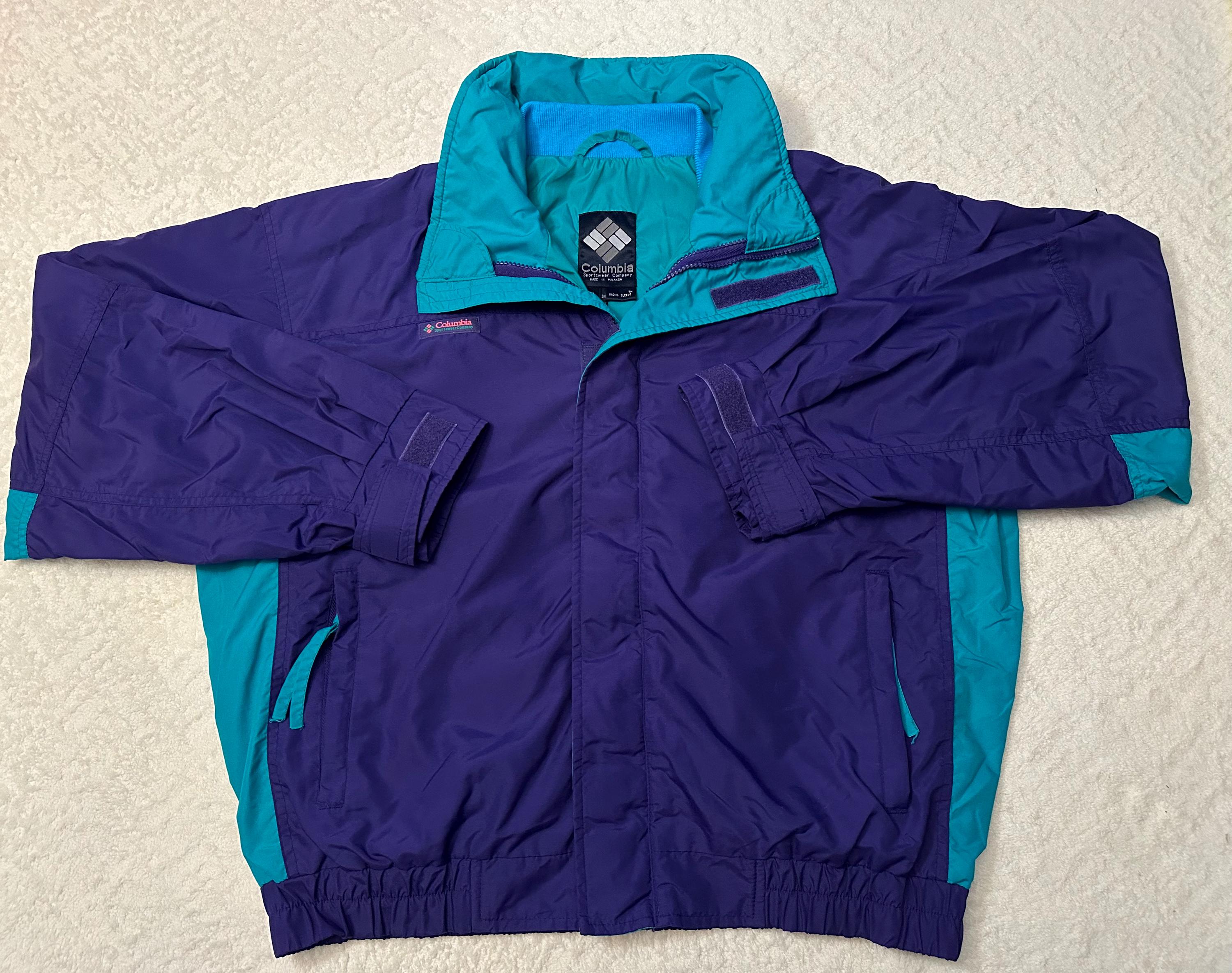 名作 OLD COLUMBIA Radial Sleeve Columbia Sportswear RADIAL SLEEVE XL Mans Windbreaker JACKET