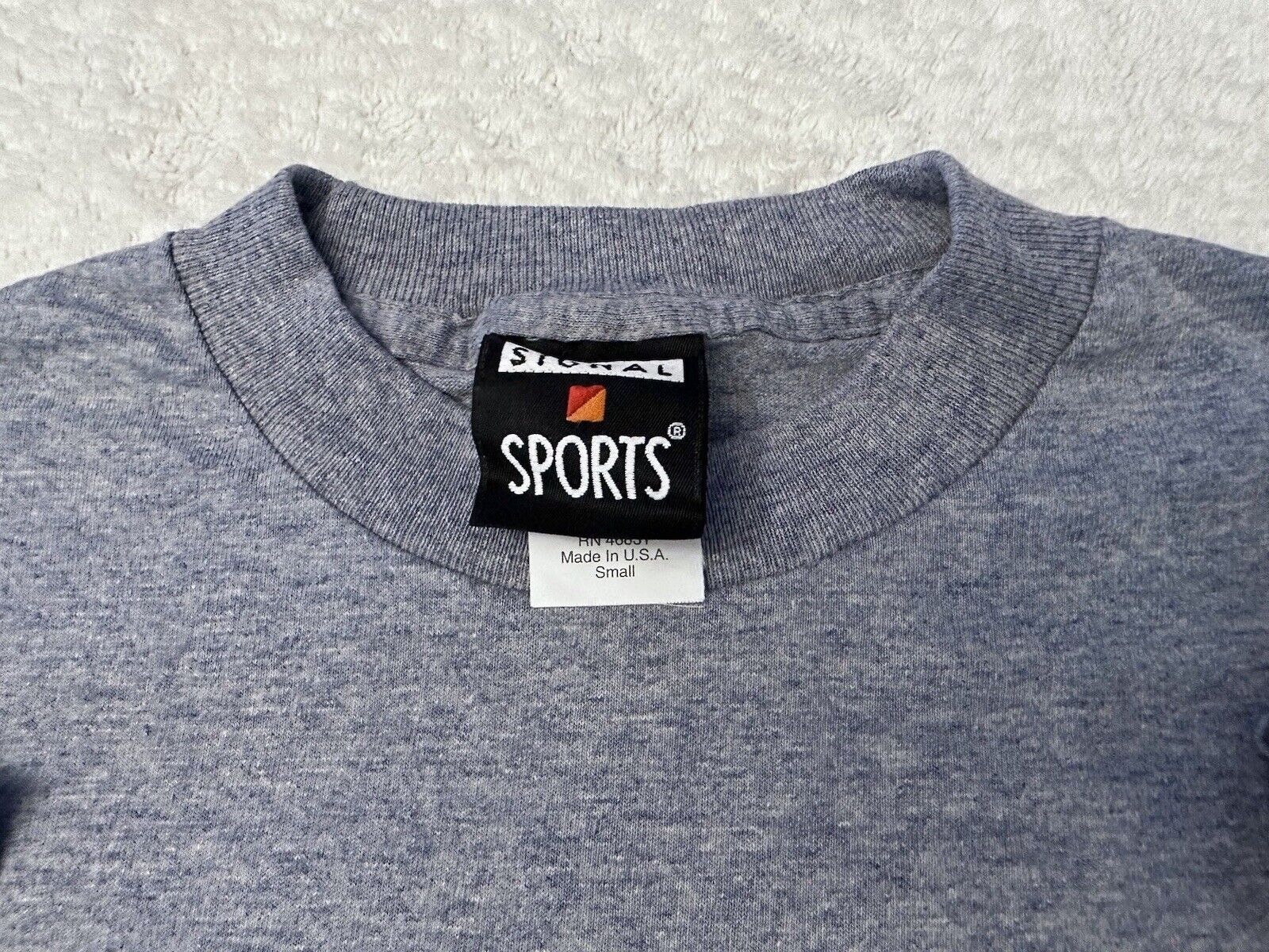 Vintage 1990s Signal Sport Made in USA Blank Basic Heather Vintage 1990s Signal Sport Made in USA Blank Basic Heather