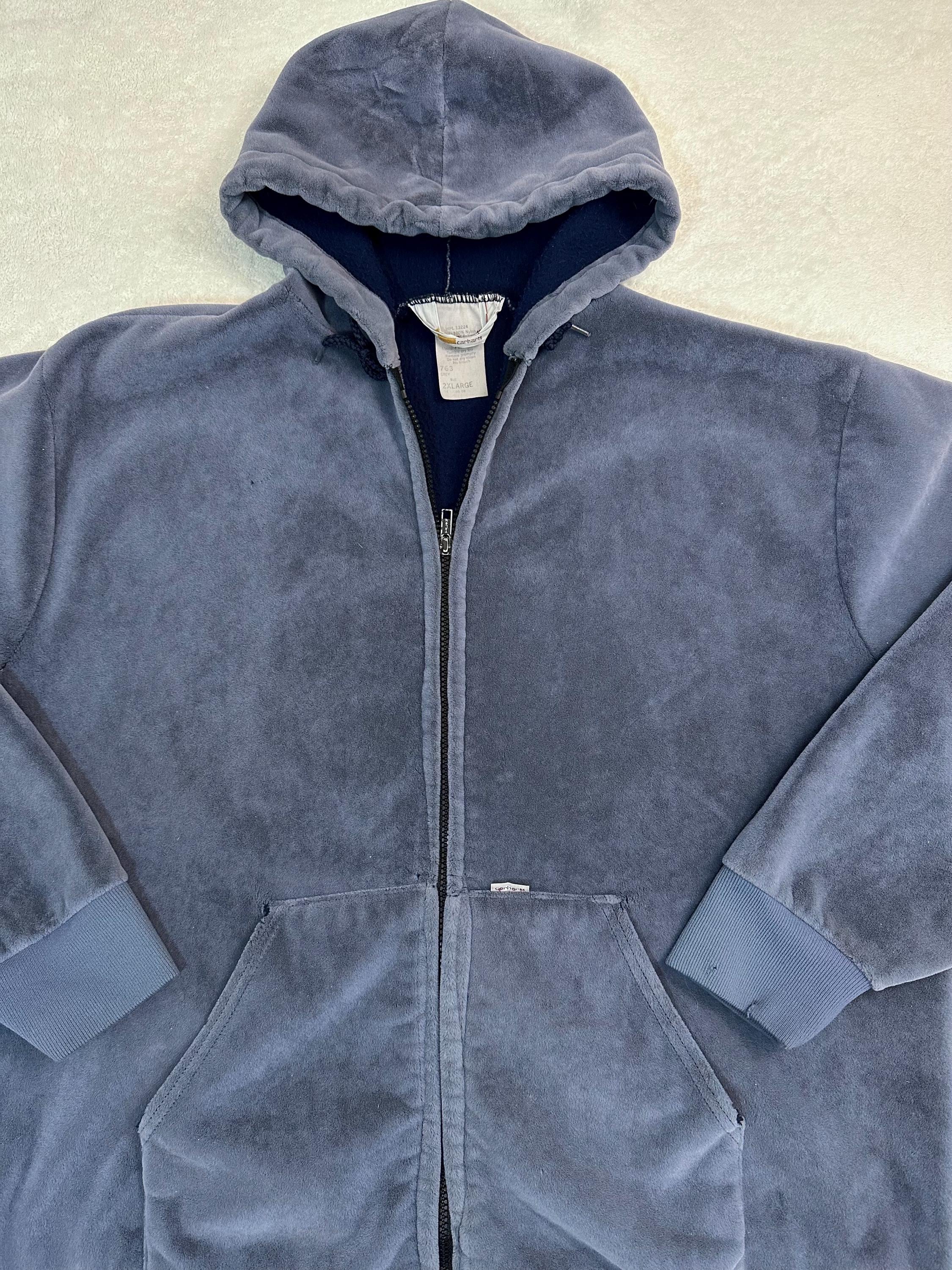 トップス rare 90s USA carhartt velours zip hoodie Rare Design Vintage Brand Carhartt Zipper Hoodie 1990s - Etsy