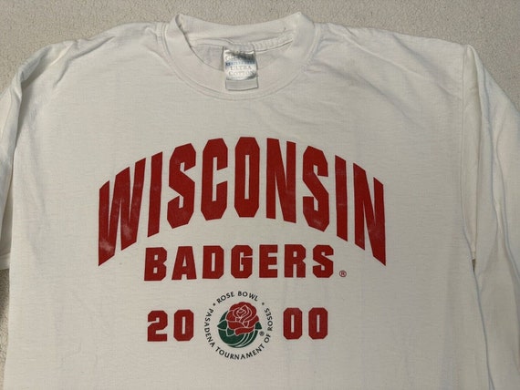 Vintage 2000s Y2K Wisconsin Badgers Football Rose… - image 1