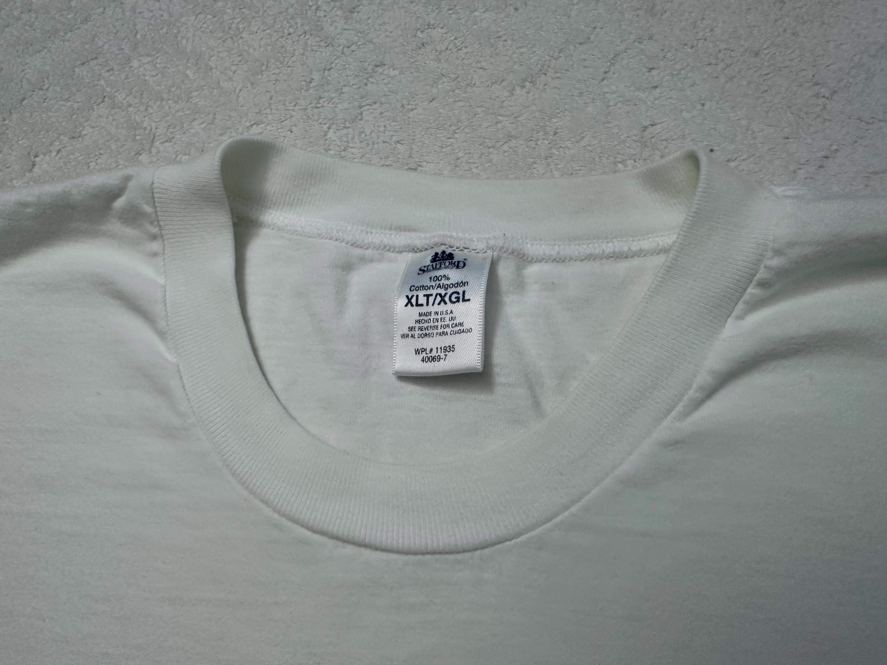 Vintage 1990s 90s Stafford JC Penney Blank Basic Single Stitch 