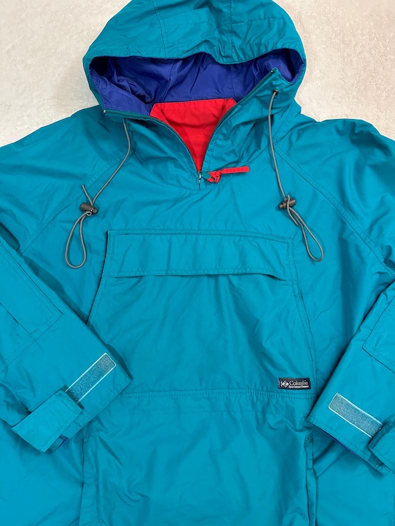 Vintage レア Columbia Anorak Ski Jacket Vintage 1980s 1990s Columbia Sportswear Anorak Side Zip Ski Jacket