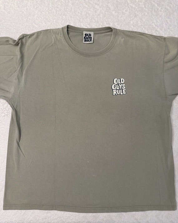 Vintage 2000s Y2K Old Guys Rule Golf Swing Golfing Golfer Humor T-Shirt, XL XXL View 2