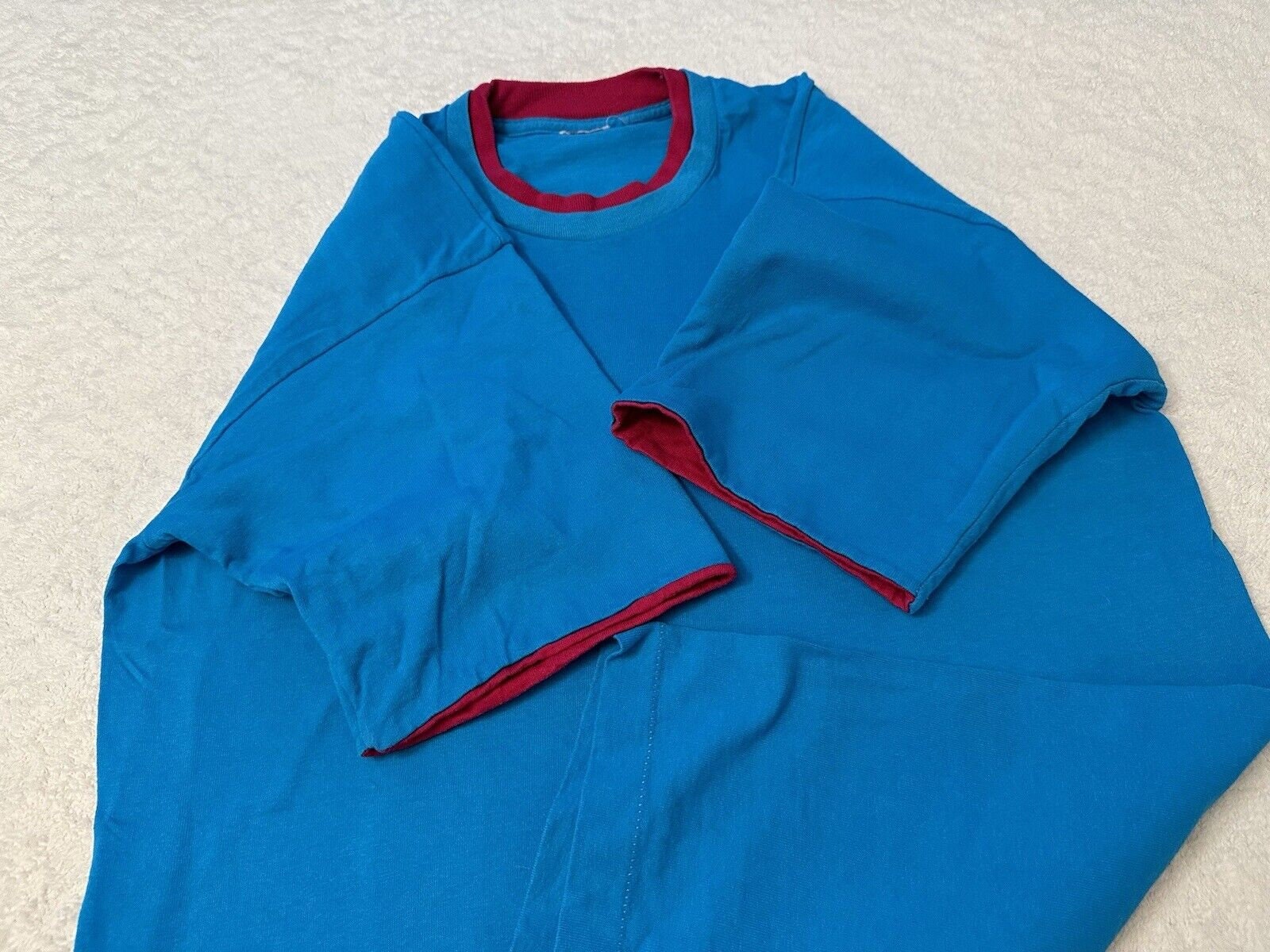 Vintage 1990s 90s Two Tone Double Collar Blank Fruit of the