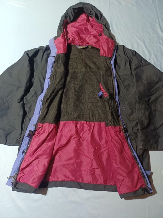 Vintage 1980s 80s Patagonia Hooded Full Zip Up Ou… - image 2