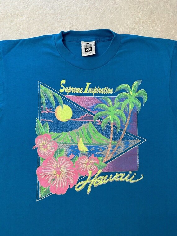 Vintage 1990s 90s Hawaii Hawaiian Island Neon Vap… - image 6