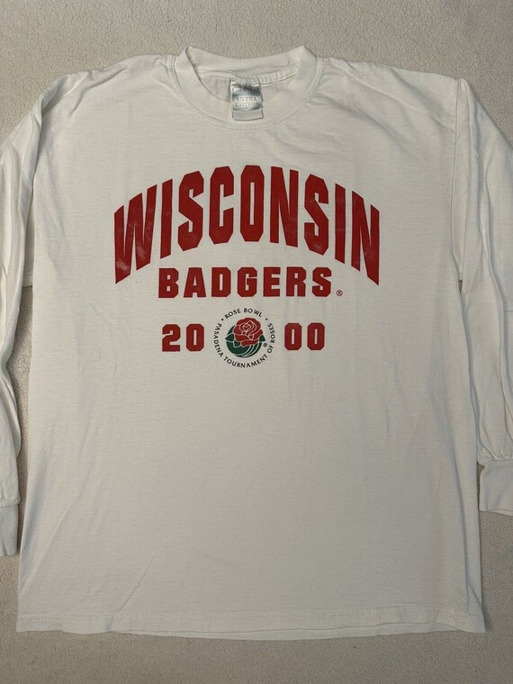 Vintage 2000s Y2K Wisconsin Badgers Football Rose… - image 6
