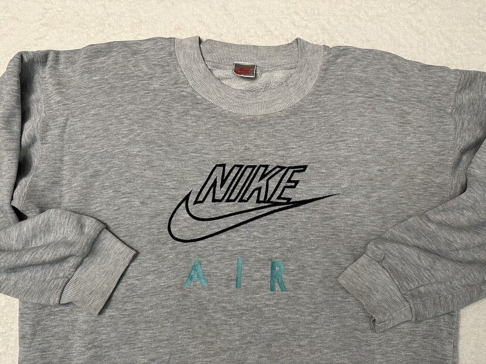 Vintage 1980s 1990s Nike Air Swoosh Embroidered Crewneck Vintage 1980s 1990s Nike Air Swoosh Embroidered Crewneck