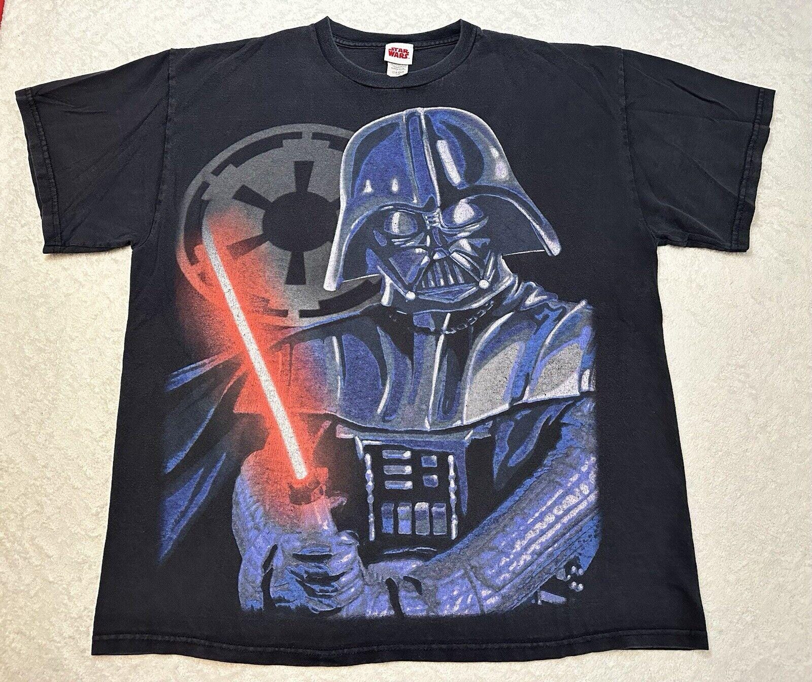 Vintage 90s Star Wars Darth Vader all over print movie promo