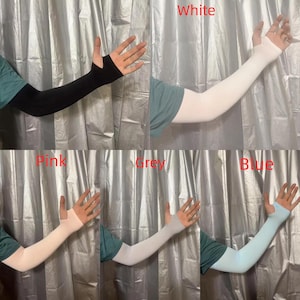 Sun Protection Arm Sleeves, Ice Silk Lets Silim, Unisex Summer Gloves for UV Protection and Arm Protection for Cycling，Sports Sunscreen.