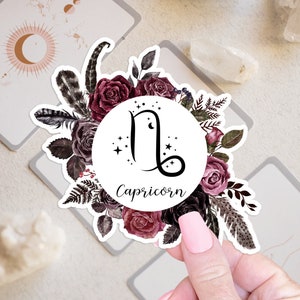 Steinbock Sternzeichen Sticker Geburtstag Geschenke Waage Sticker, Sternzeichen Witchy Sticker