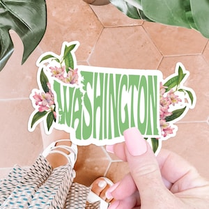 Rhododendron Washington State Flower Sticker Washington Sticker Wasserflasche Aufkleber Autoaufkleber