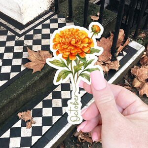 Oktober Geburt Blumen Aufkleber Geschenk für sie Laptop Aufkleber für Wasserflasche Aufkleber Geburt Blumen Geschenk Stocking Stuffer Blumen Aufkleber