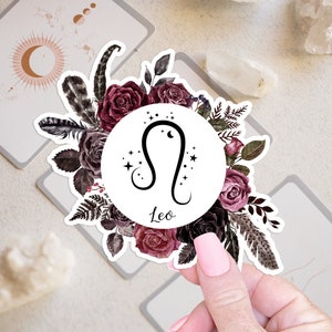 Löwe Sternzeichen Aufkleber Geburtstag Geschenke Waage Aufkleber, Sternzeichen Witchy Sticker