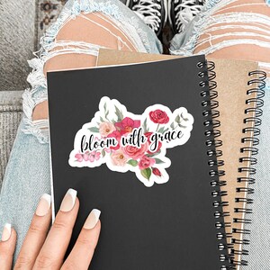 Bloom With Grace Floral Sticker Cadeaus voor haar Waterflesstickers voor scrapbookingstickers