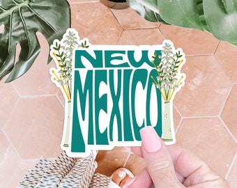 Yucca Flower New Mexico State Flower Sticker New Mexico Sticker Water Bottle Stickers Car Stickers