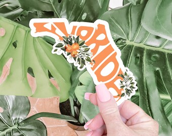 Orange Blossom Florida State Flower Sticker Florida Sticker Waterfles Stickers Auto Sticker