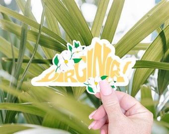 Dogwood Flower Virginia State Flower Sticker Virginia Sticker Water Bottle Stickers Car Stickers