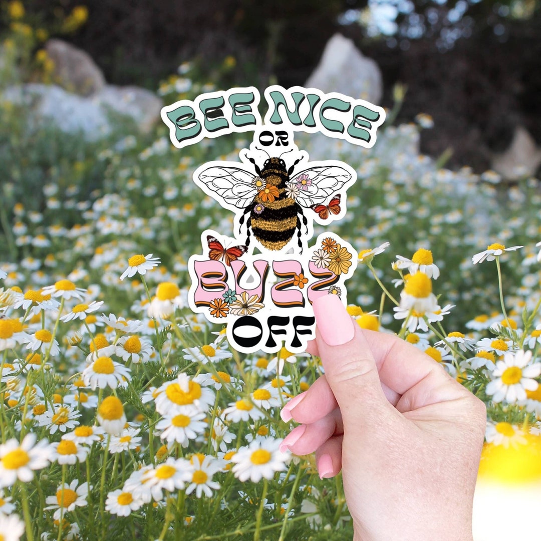 Be Nice Bumblebee Sticker for Laptop Sticker for Water Bottle Sticker ...