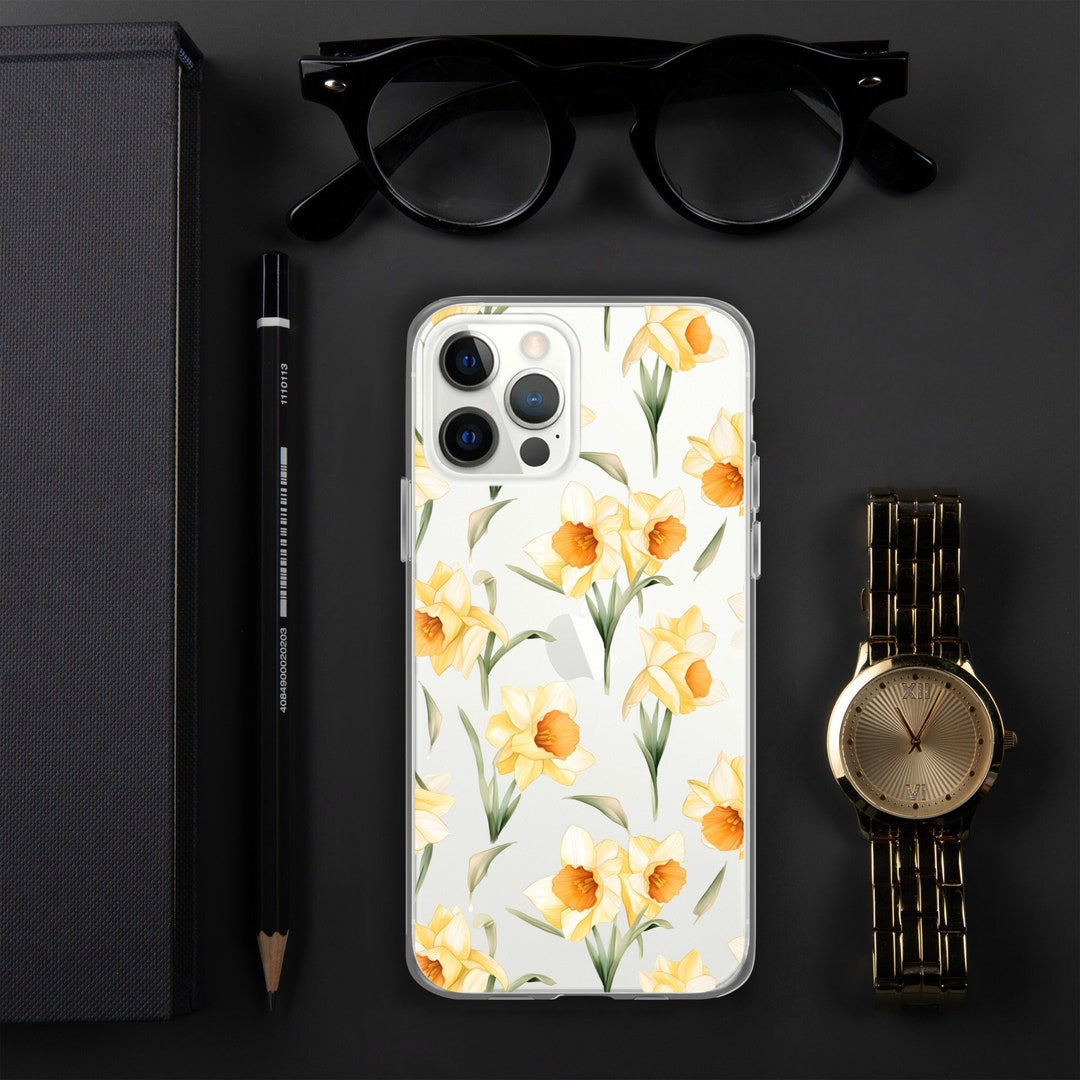 March Birth Month Daffodil Floral iPhone Case for March Birthday Gifts ...