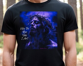 Jesus Crown of Thorns Easter T-Shirt, Jesus T-Shirt, Religious Shirt, Christian Apparel, Faith-Inspired Tee, Passion of Christ Design