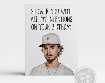 Funny Justin Bieber Birthday Card – Hope Your Birthday is Sensational