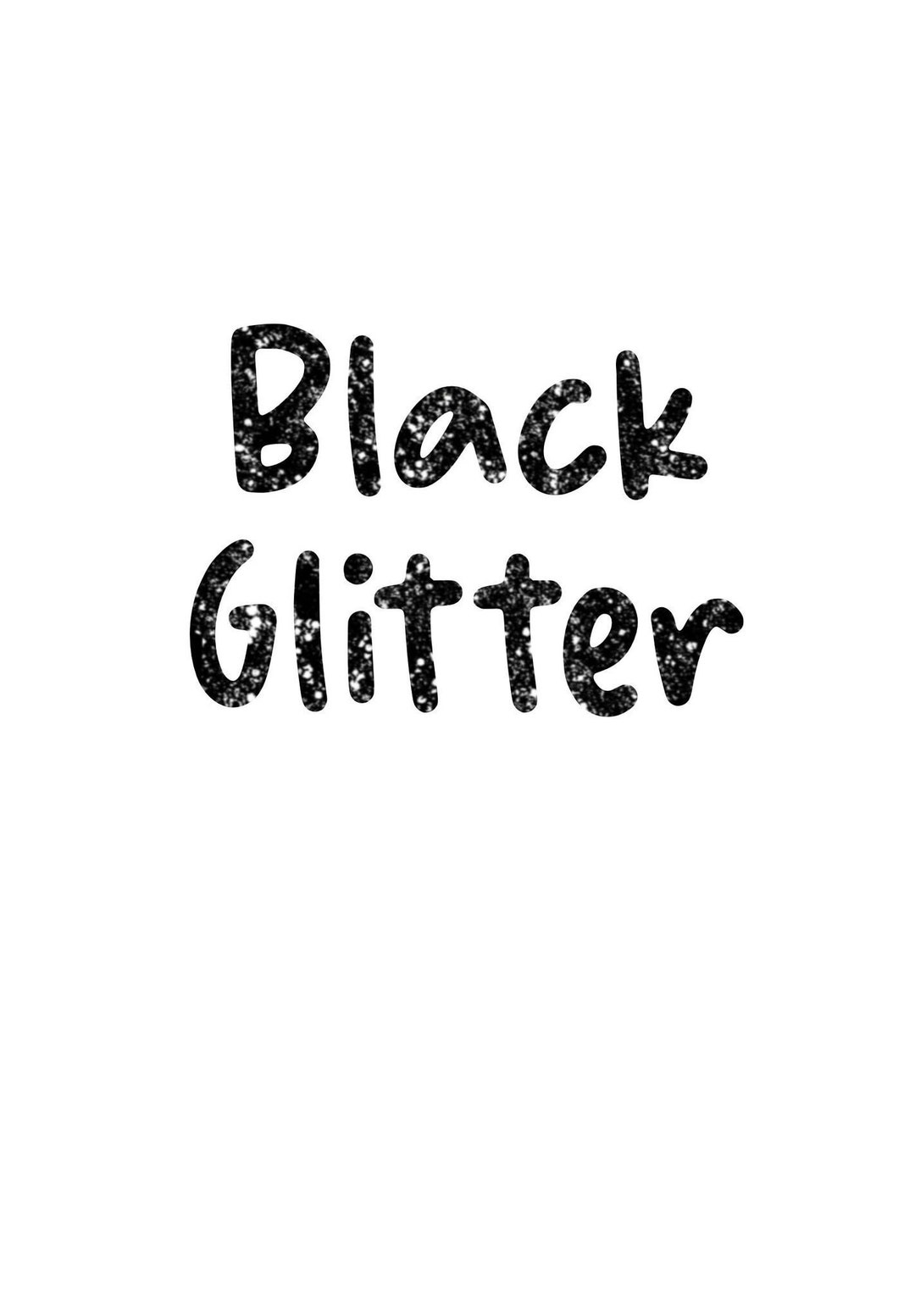 Black Glitter Font Etsy