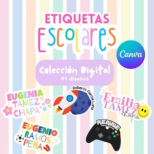 Adesivi scolastici pronti per essere personalizzati