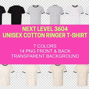 Tabla de colores Tabla de bricolaje Maqueta de Next Level 3604 Herramienta Etsy Camiseta de algodón unisex con cuello en V Lista de colores de maqueta de Etsy 7 colores Vendedor de Etsy Anverso Reverso