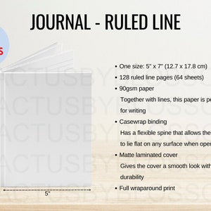 2 maattabel Journal - Ruled Line Mockup AOP All Over Print Maattabel Etsy Mockup Hardcover Journal Etsy Mockup nieuwe verkoper Printify