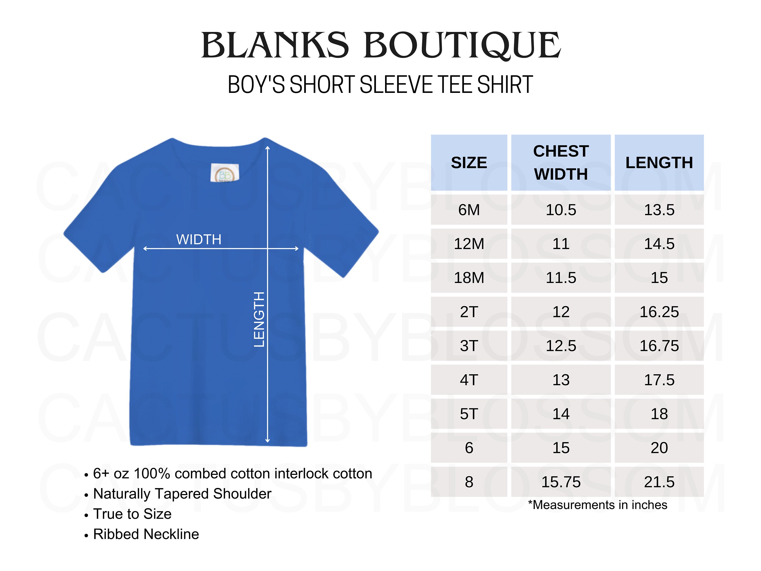 BUNDLE Size Chart Color Chart DIY Chart Blanks Boutique Mockup Etsy Tool Boy Short Sleeve T