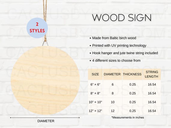 2 Size Chart Wood Sign Mockup chart Size Chart AOP POD Etsy Listing tool mockup Christmas Holiday season Printify Mockup New Seller decor