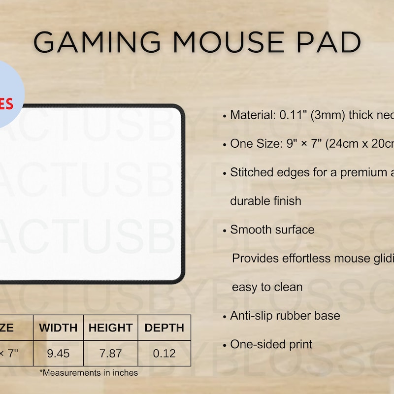 Christmas Mouse Pad Mockup - Etsy