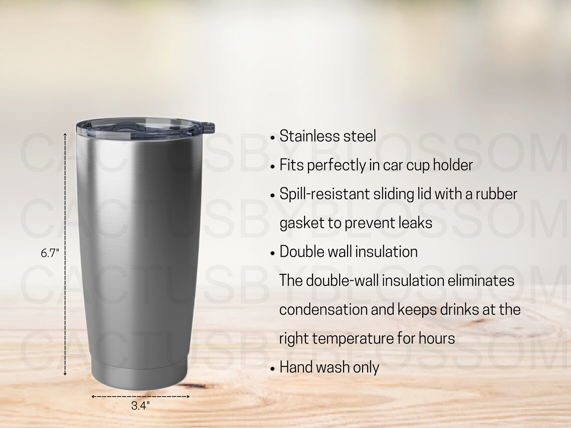 2 Size Chart Vagabond 20oz Tumbler Mockup Chart Tumbler Sizing Chart