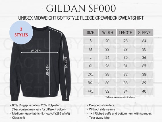 Gildan Size Chart - Gildan Youth Size Chart