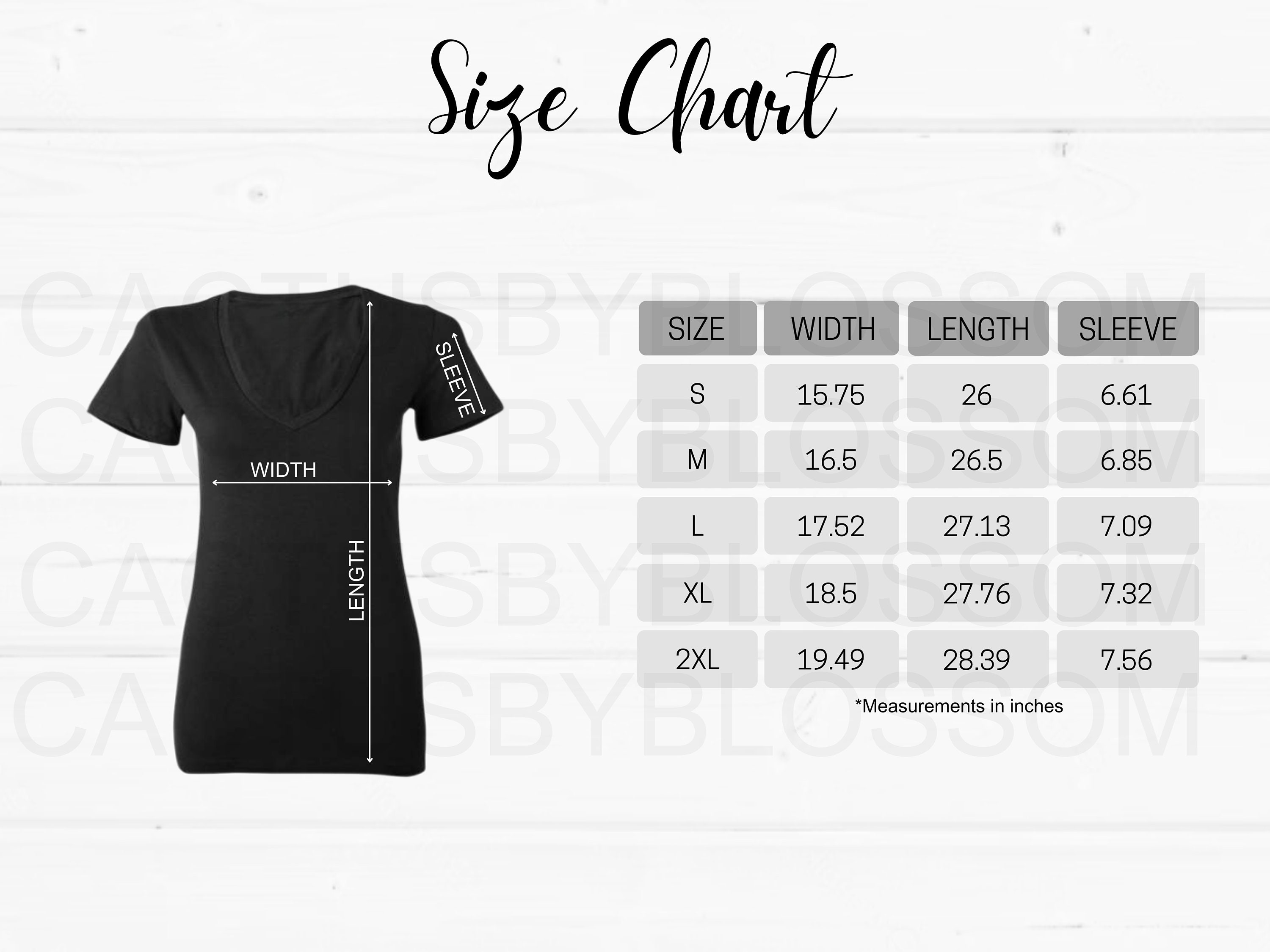 Bundle Size Chart Color Chart Bella Canvas 6035 Mockup Women Jersey Short Sleeve Deep V Neck Tee