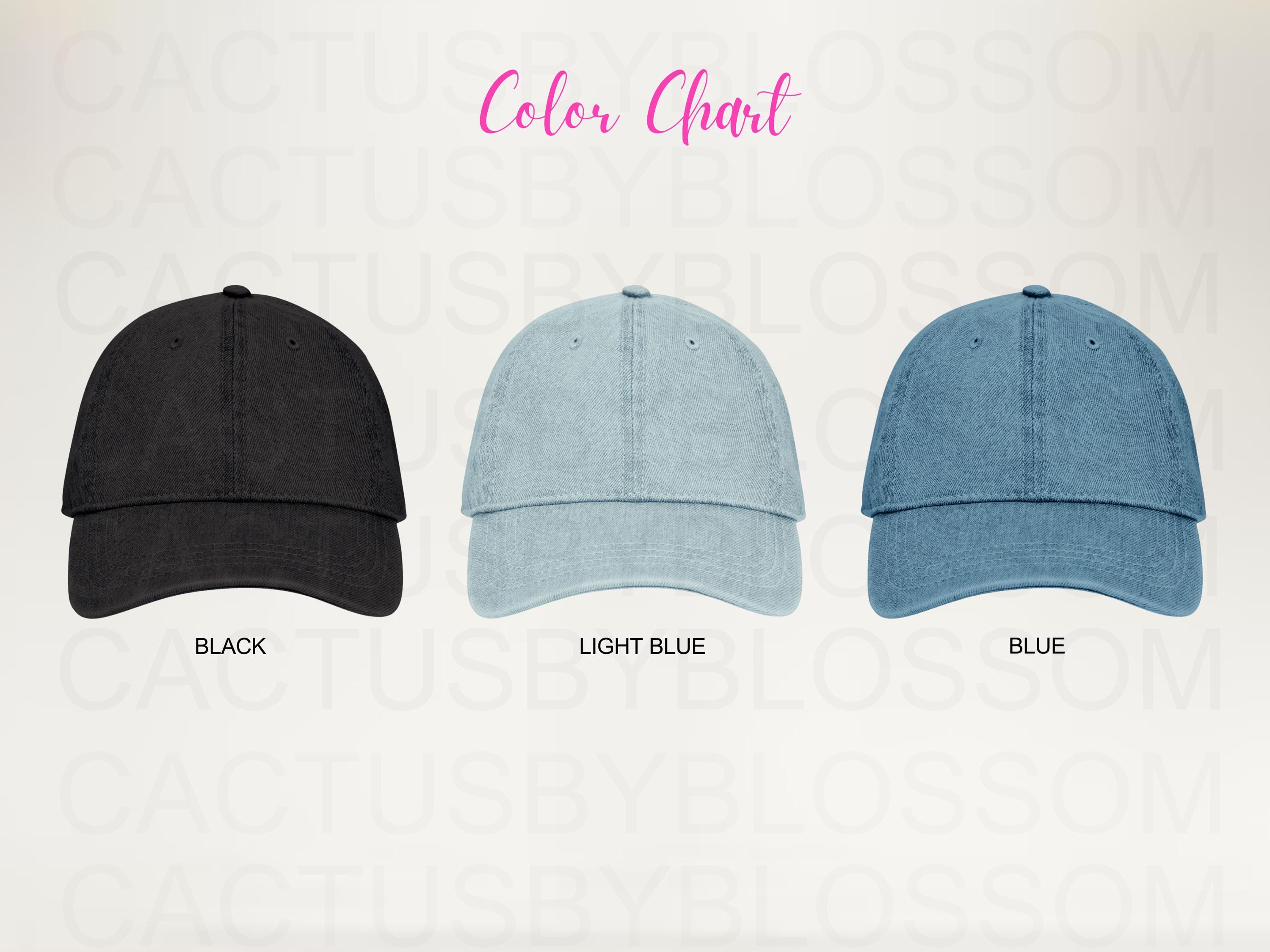 BUNDLE Size Chart Color Chart Denim Hat Otto Cap 18-204 Mockup Size ...
