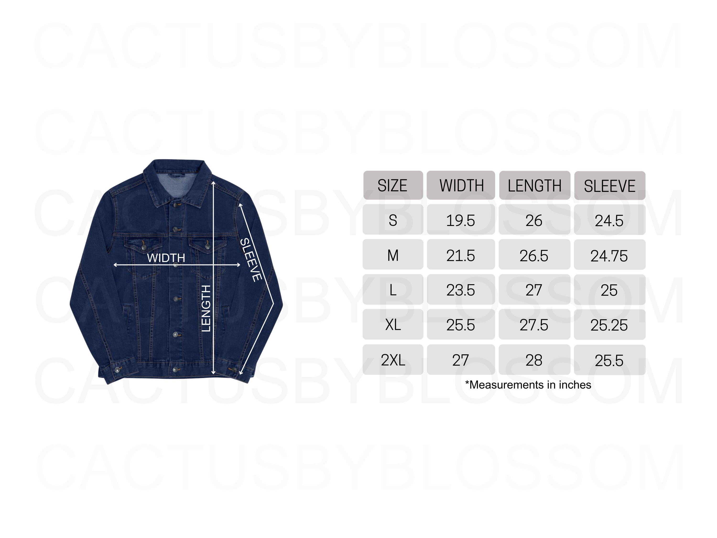 BUNDLE Size Chart Color Chart Threadfast Apparel 370J Unisex Denim