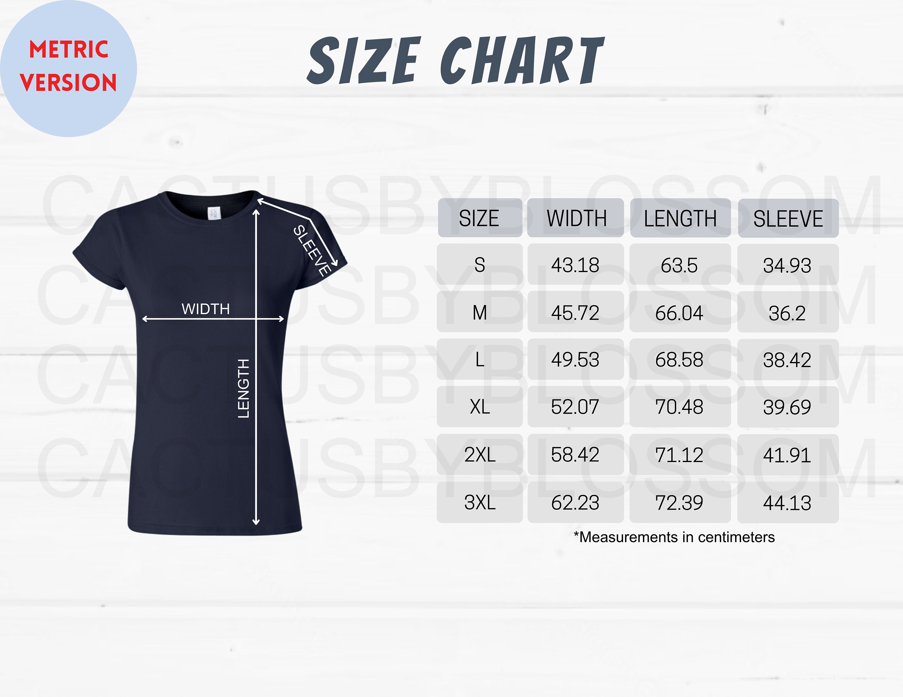 4 Size Chart Gildan 64000L Mockup Chart Women Softstyle Tee Size Chart