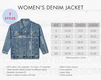 Levi denim jacket womens size guide online