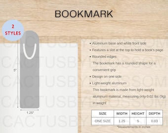 2 Size Chart Bookmark mockup Sizing All-over-prints Etsy mockup Printify listing print on demand etsy new seller AOP POD Etsy mockup listing