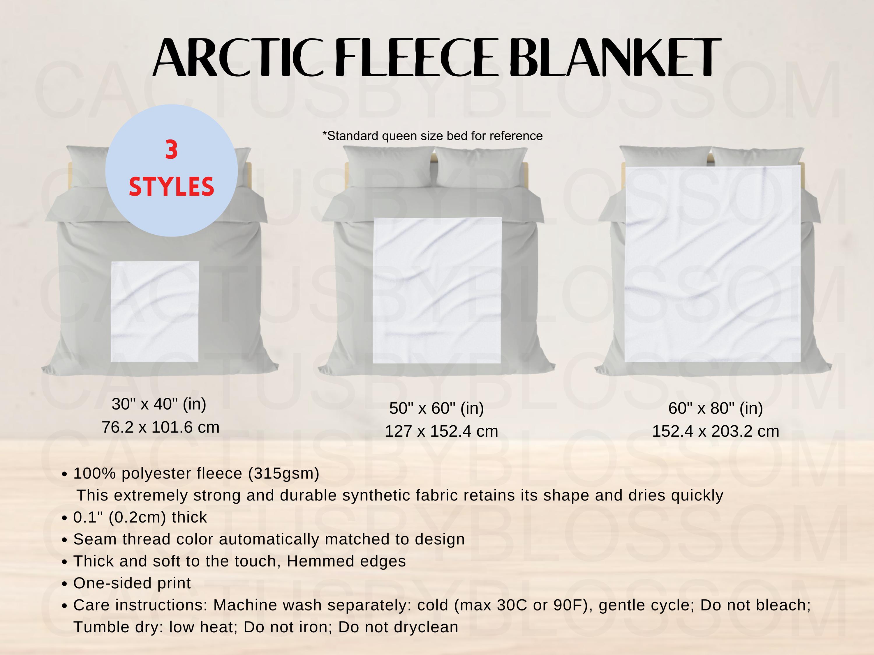 Fleece Blanket Size Chart