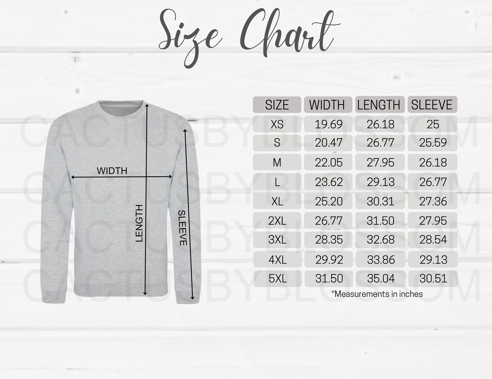 2 Size Chart Just Hoods by AWDIS JH030 Mockup Etsy Tool Men's ...