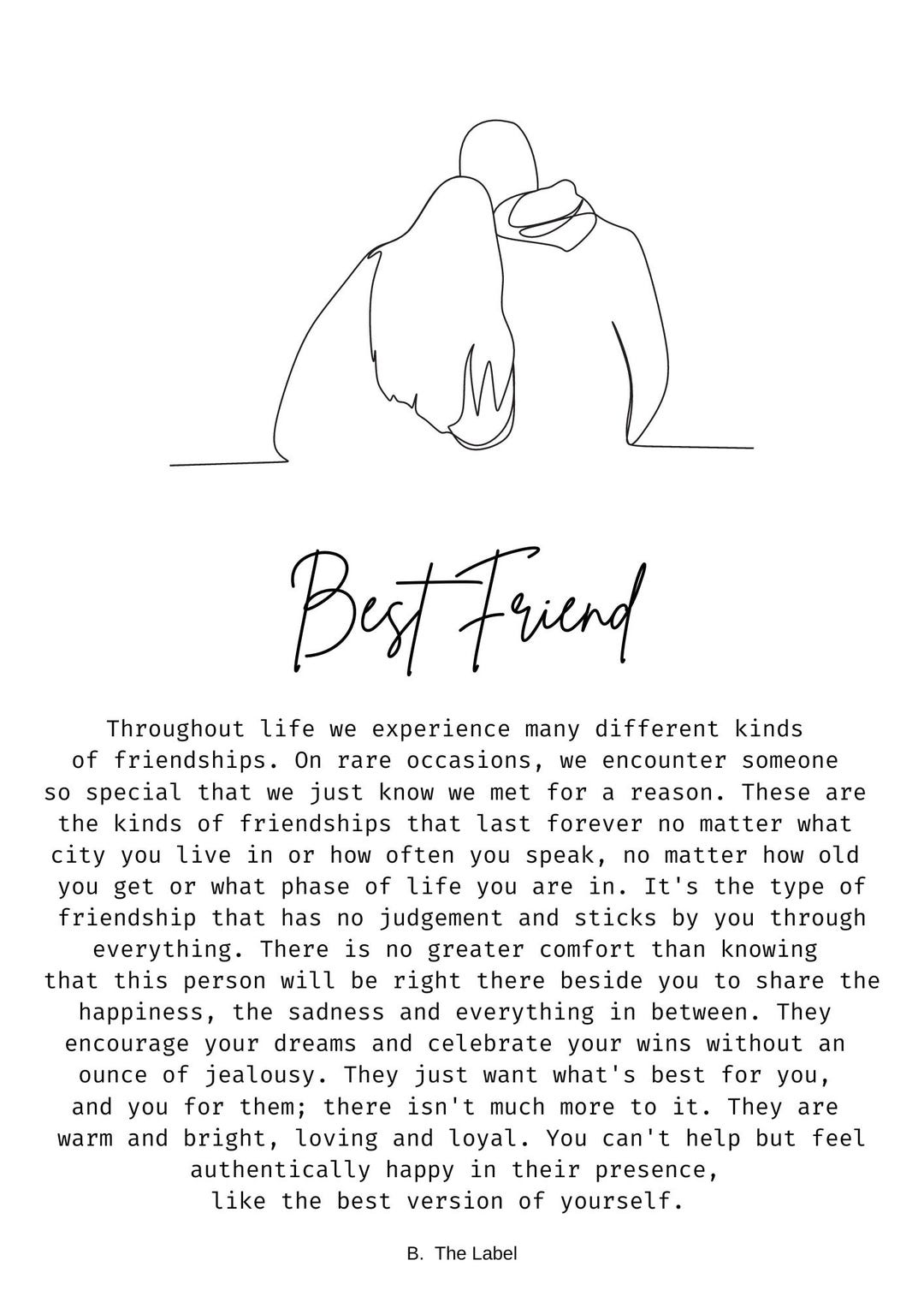 Best Friend Downloadable Print - Etsy