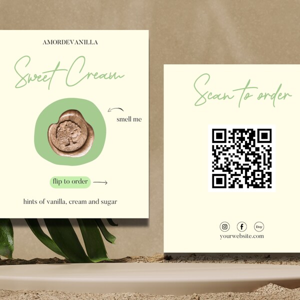 Canva Scent Sample Card - Etsy